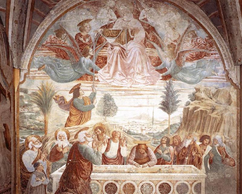 GOZZOLI, Benozzo Assumption of the Virgin sdtg Spain oil painting art